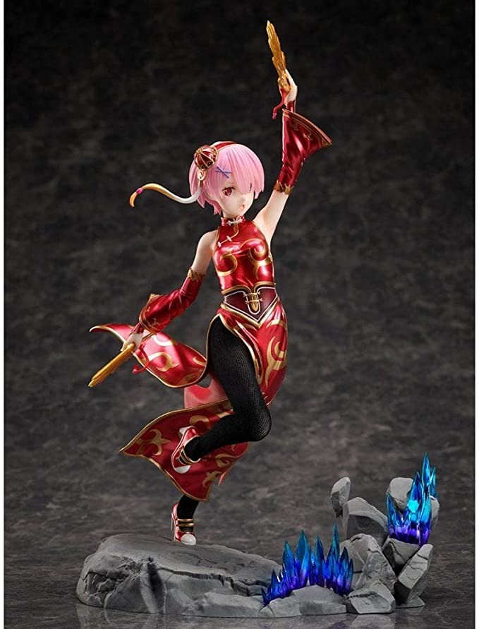 Furyu Re:Zero - Life From Another World: Ram (Chinese Dress Version) 1:7 Scale PVC Figure, Multicolor