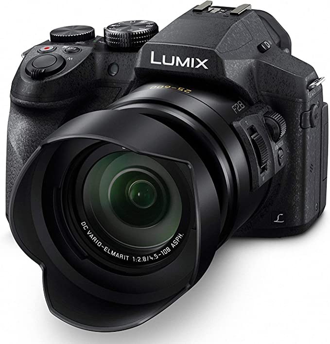 Panasonic Panasonic LUMIX FZ300 long zoom digital camera with 12.1 megapixels, 1x2.3 inch sensor, 4K video, WiFi, splash and dust proof camera body, LEICA DC 24X F2.8 zoom lens-DMC-FZ300K-(black) USA